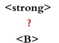 b标签和strong标签的区别