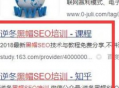 东莞seo黑帽培训_seo黑帽有哪些技术